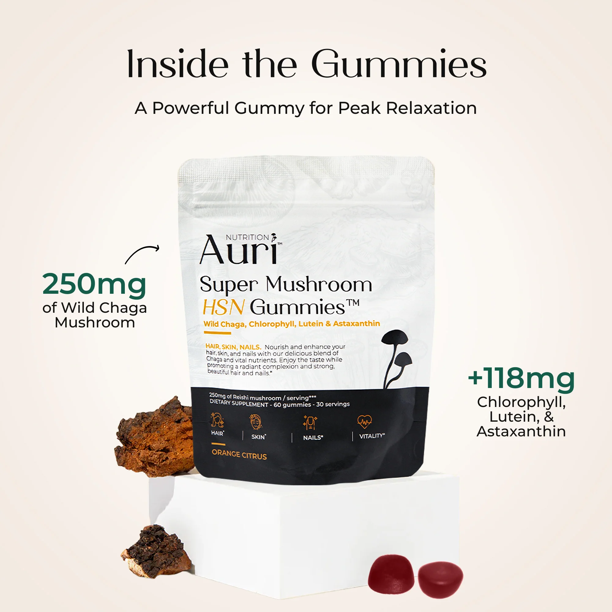 Super Mushroom HSN Gummies (Hair. Skin. Nails)® - Image 3