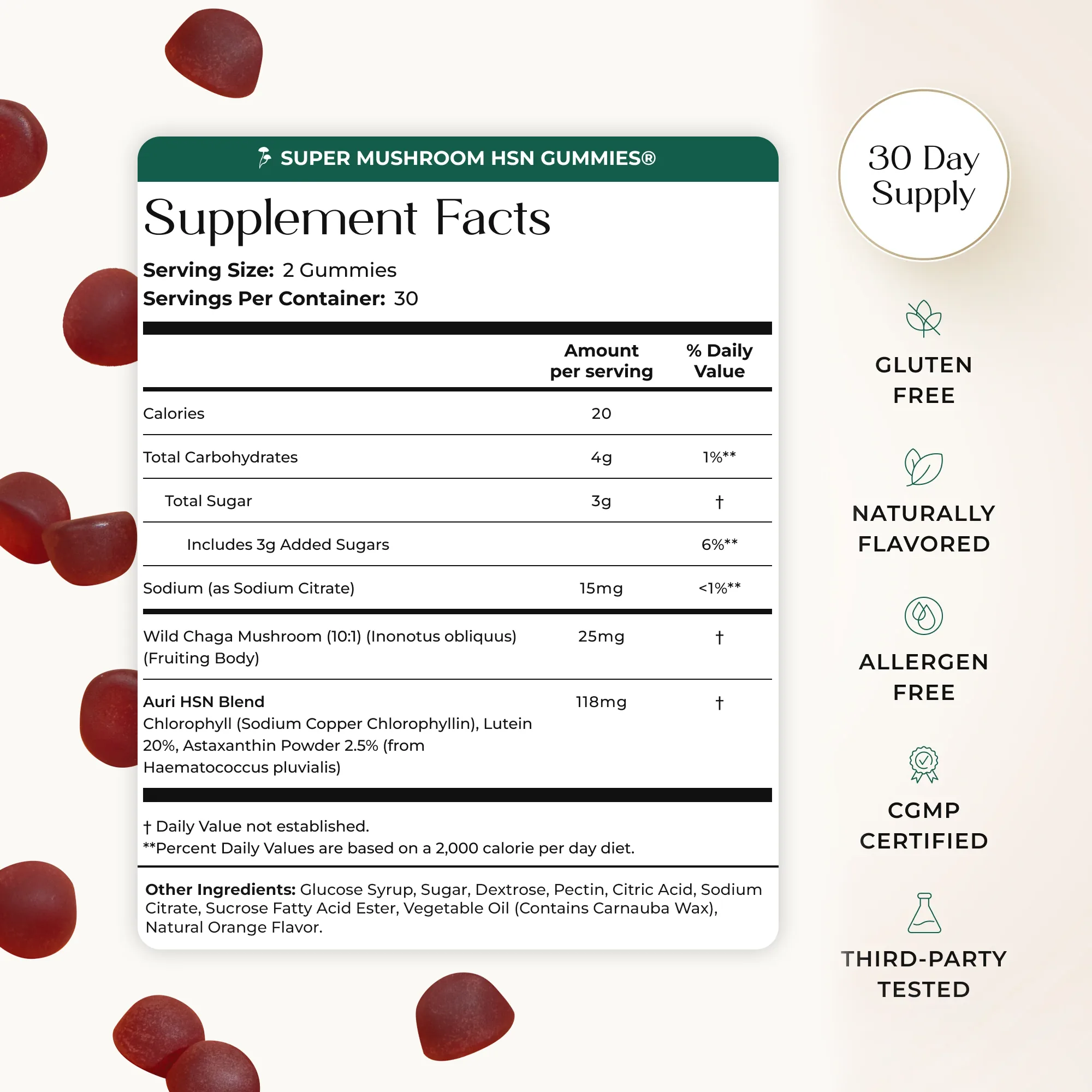 Super Mushroom HSN Gummies (Hair. Skin. Nails)® - Image 6